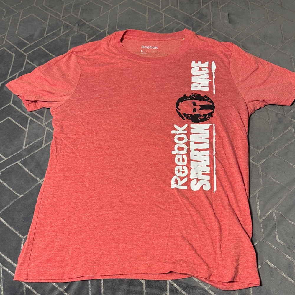 Reebok Men's Red Spartan Race Tee Men’s Size Large